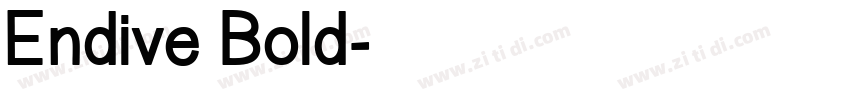 Endive Bold字体转换